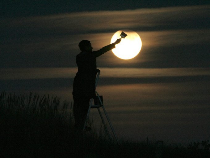 "Moon Games" is a Creative Series of Pictures Showing People Interacting with the Moon - The Phoblographer