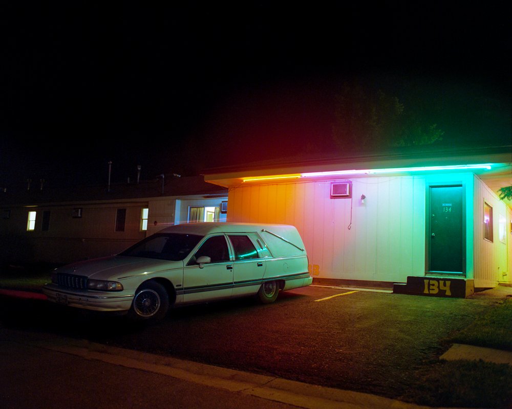 Night Owls: A Colorful Analog Photo Project on Old School Cars
