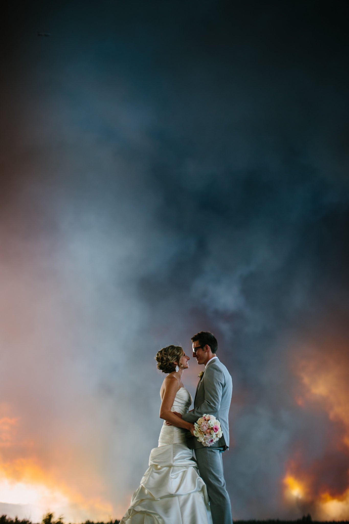 The Couple Who Used a Wildfire in Their Wedding Photos (and Much More)