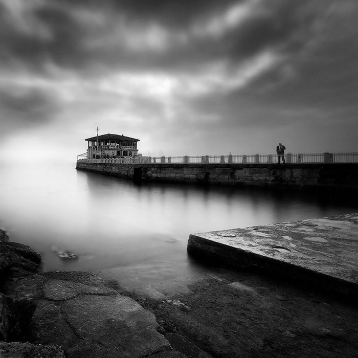 Men Alone: Haunting Black And White Long Exposure Landscapes