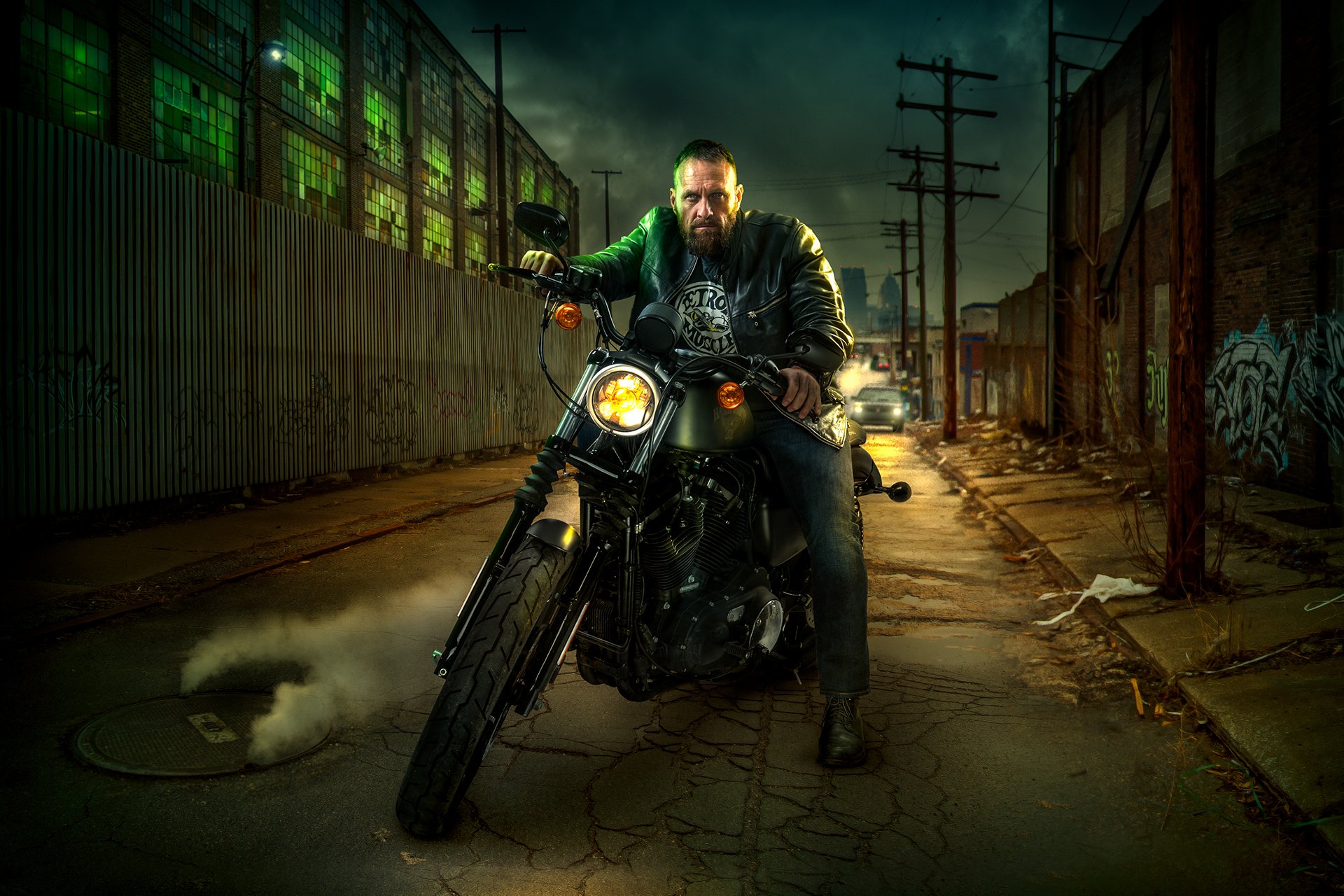 Chris Clor Gives a Cinematic Look to His Harley Davidson Concept Work