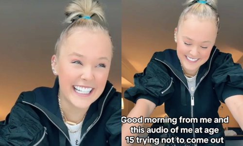 JoJo Siwa in stitches as she shares old interview where she tried not to come out