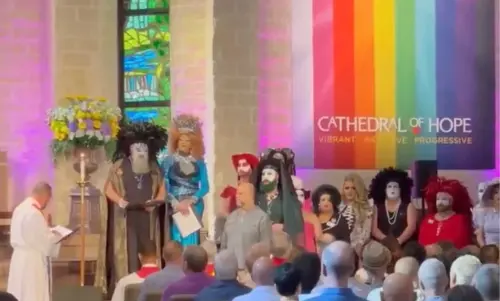 Texas church blesses drag queens during Sunday worship