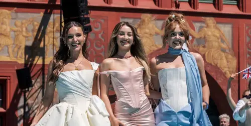 Eurovision 2025: Remember Monday attend opening ceremony in trans flag colours