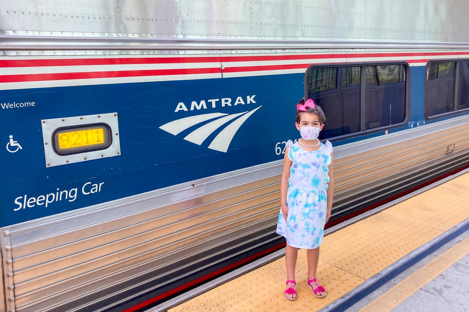 My daughter and I took a train while my wife flew from Florida to DC