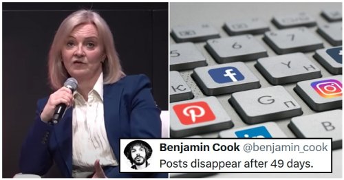 Just when you thought you were in the stupidest timeline, Liz Truss announces plans to launch her own ‘free speech’ social media platform
