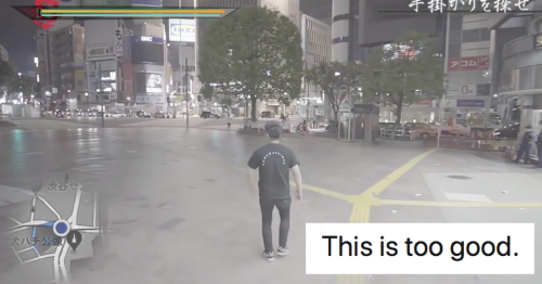 This YouTuber walking around Tokyo like it’s a video game is just brilliantly done