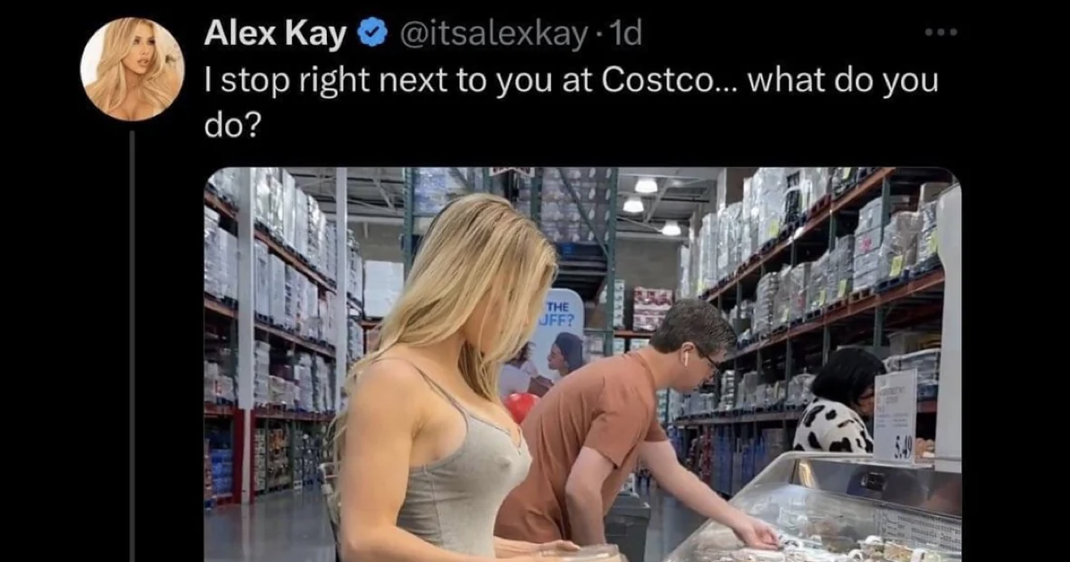 A woman asked men what they’d say to her in CostCo and this dude’s A++