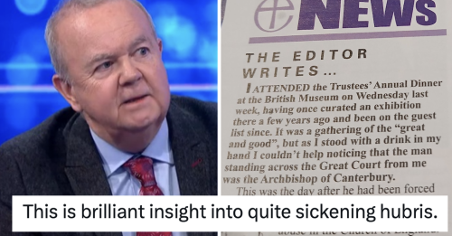 Ian Hislop wrote in Private Eye about meeting Justin Welby the day after he resigned and it’s a devastating, important read