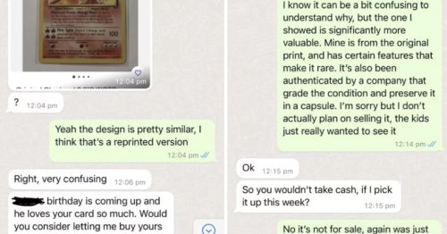This outrageous parent trying to get a Pokemon card for their kid’s birthday belongs to a whole new sphere of entitlement