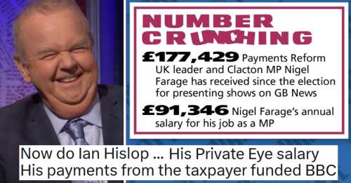 A Nigel Farage fan trolled Ian Hislop over his earnings and this A++ comeback surely said it best