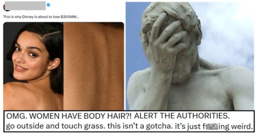 A bigot tried to body shame Disney’s next Snow White for having visible back hair, and the takedowns were just magical