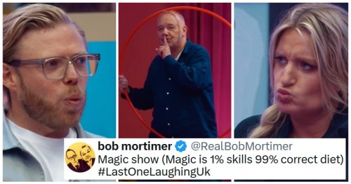 Bob Mortimer’s hilarious magic act left his Last One Laughing co-stars understandably struggling to keep their composure