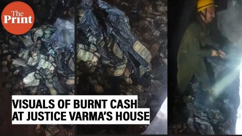 Burnt wads of cash, cracked walls: Watch full video Delhi police chief shared with CJI in judge cash row