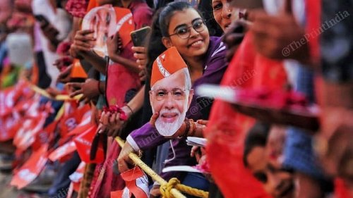 Enchanted crowds, charismatic Modi — glimpses from Prime Minister’s mega roadshow in Ahmedabad