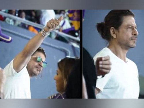 Shah Rukh Khan roots for KKR with his 'Pathaan' director Siddharth Anand during RR clash