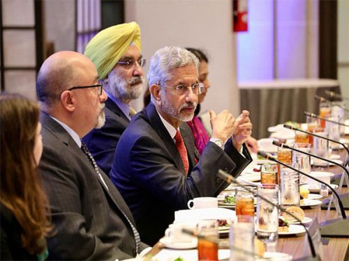 Jaishankar meets Raimondo, Austin; attends meeting with US defence industry