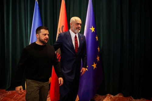 Ukraine's Zelenskiy seeks Balkan arms, support at summit in Albania
