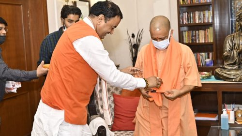 RSS leaders call on UP Deputy CM Maurya with Adityanath in tow, seek to resolve row