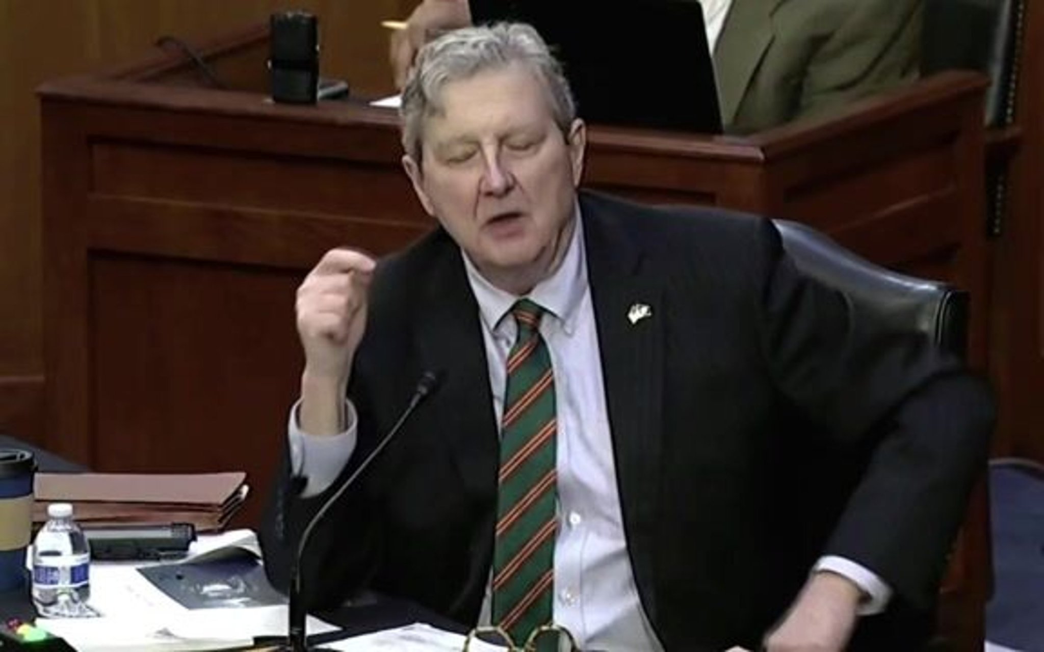 Sen. John Kennedy (R-LA) goes off on Fed Chair Jerome Powell during hearing.