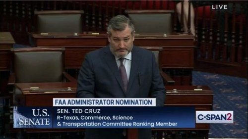 Sen. Ted Cruz (R-TX): “I’m wildly unqualified *pause* to be FAA administrator.”