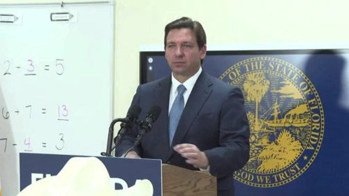 Gov. Ron DeSantis (R-FL) defends the state blocking an AP African
