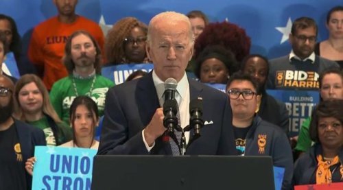President Biden announces he would veto a Republican abortion ban if they take back control of Congress.