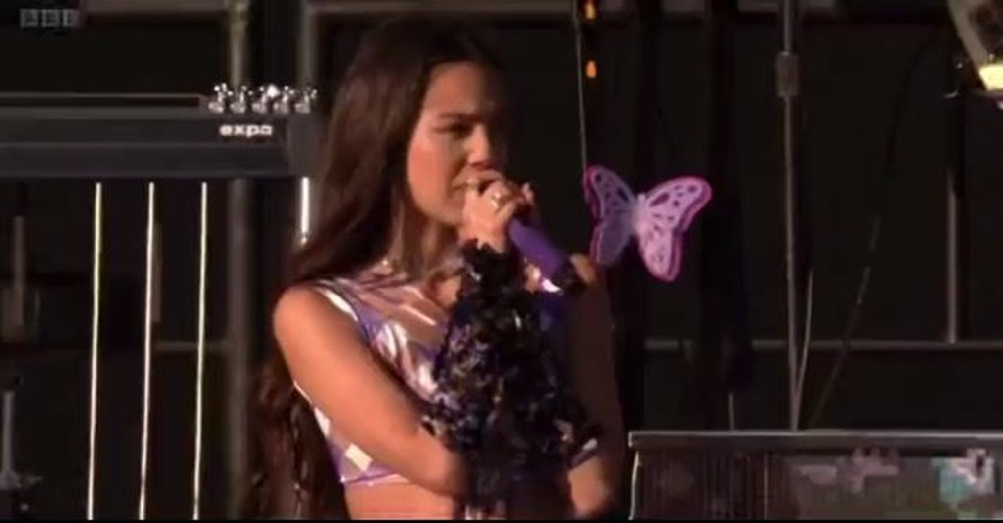 While performing at Glastonbury, singer Olivia Rodrigo dedicated performance of "F*** You" to the Supreme Court.