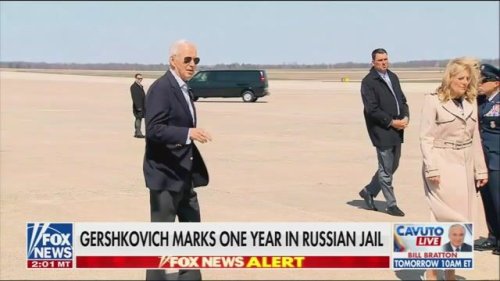 President Biden on first anniversary of Evan Gershkovich's detainment in Russia: “We are not going to give up” on him.