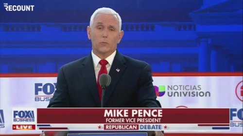 Former VP Mike Pence tested out some stand-up comedy at the second GOP presidential debate.