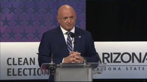 Sen. Mark Kelly (D-AZ) to his GOP opponent Blake Masters: "You think you know better than woman ... about abortion."