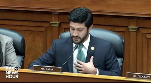 All Democrats, no Republicans raise their hand when asked if both Hunter and Trump should be held accountable if guilty.