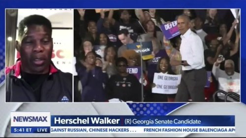 Georgia Senate nominee Herschel Walker (R) says it’s “great” that former President Barack Obama is attacking him.