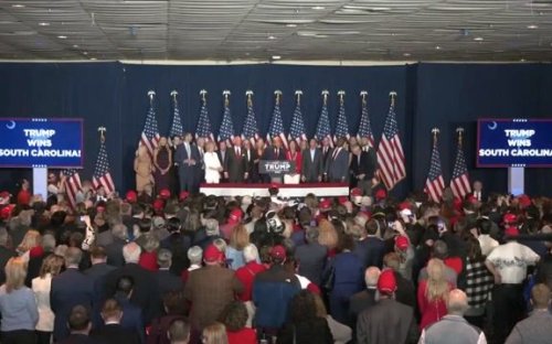 South Carolina Republican Party chair loudly booed at Trump’s victory party: “We have a highly opinionated crowd.”