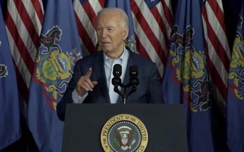 Biden: “If Trump’s stock in Truth Social drops any lower, he might do better under my tax plan than his.”
