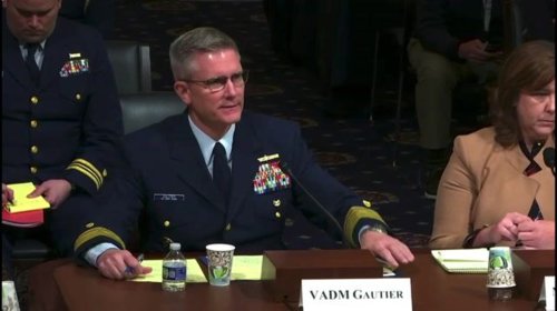 Rep. Crane (R-AZ) grills Coast Guard Admiral on whether a decline in military recruitment has to do with “wokeness.”