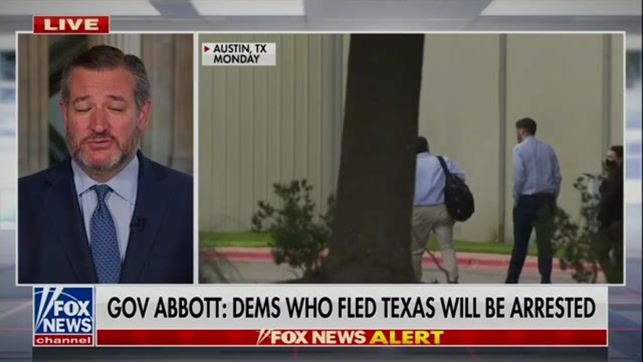 Sen Cruz (R-TX) says Texas Dems pulled a “political stunt” and equates Voter ID laws to showing ID to board an airplane.