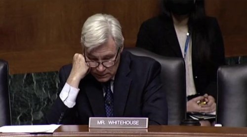 Sen. Sheldon Whitehouse (D-RI) calls out Republicans, the NRA and "dark money" during ATF director confirmation hearing.