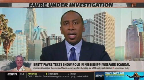 Stephen A. Smith says there would be more outrage if a Black man had orchestrated the same welfare scheme as Favre.