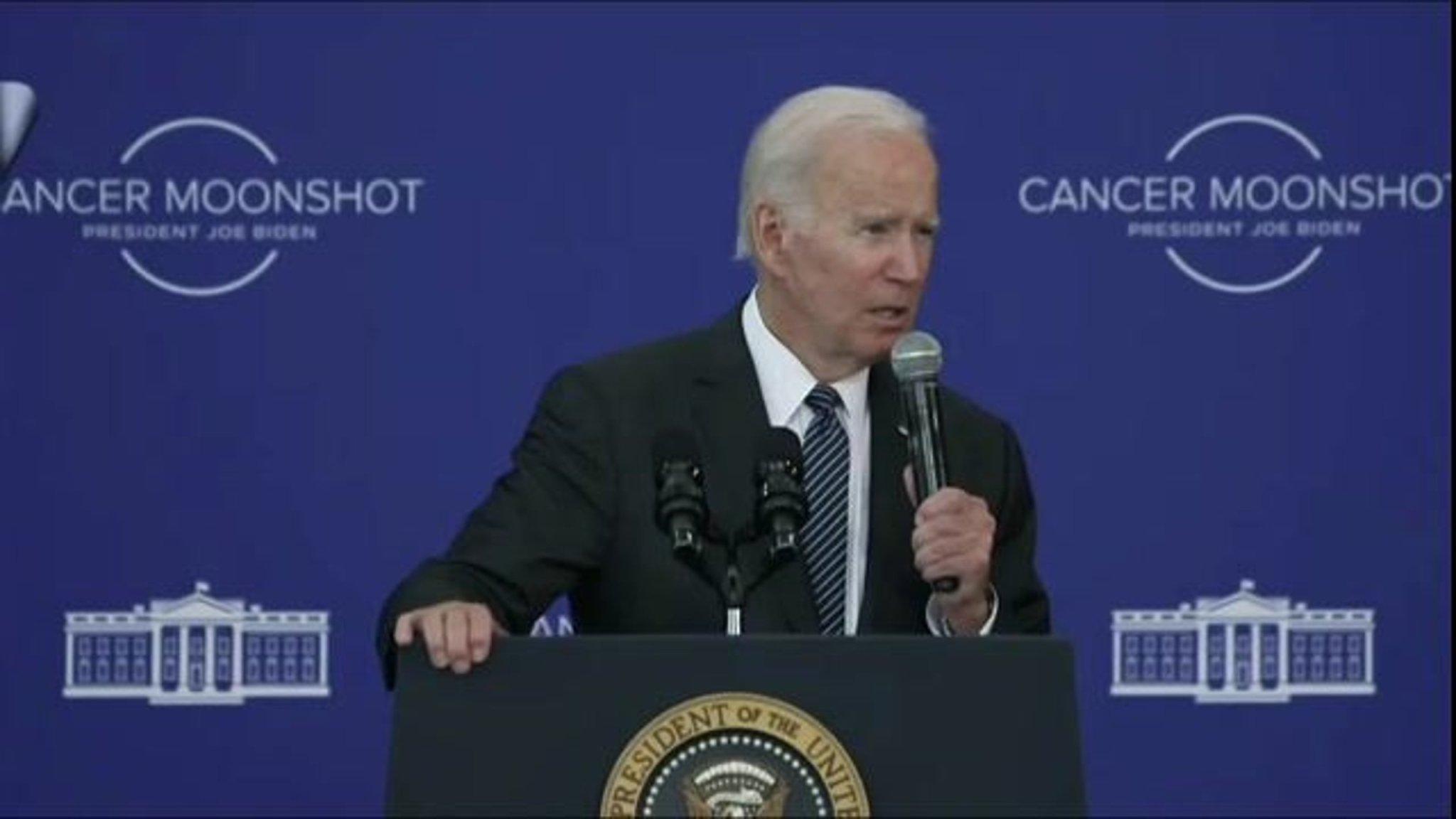 President Biden: "The goal is to cut cancer death rates by at least 50 percent ... in the next 25 years."