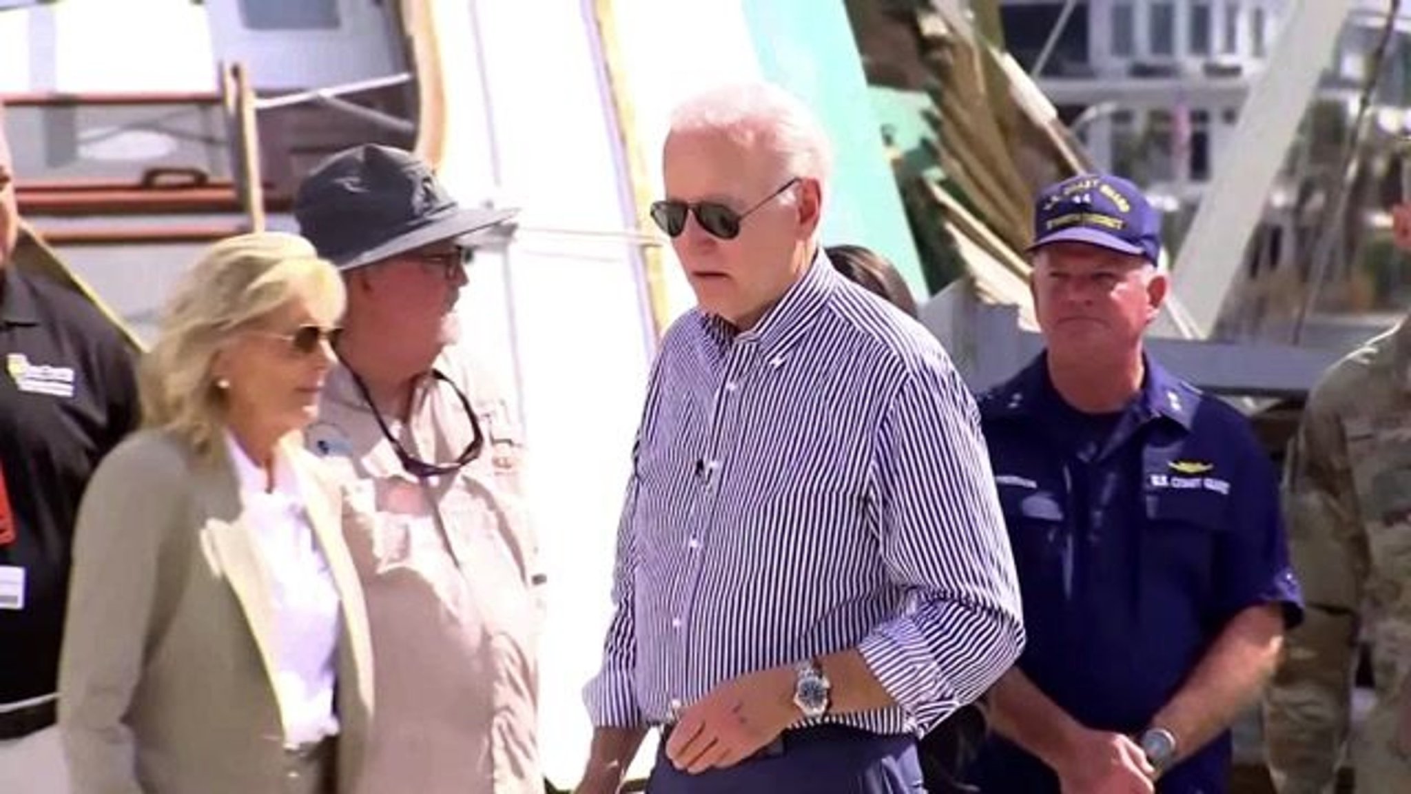President Biden calls Gov. Ron DeSantis' (R-FL) handling of the Hurricane Ian recovery "remarkable."