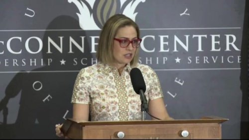 Sen. Kystren Sinema (D-AZ) defends her support of the 60-vote Senate filibuster: "American politics are cyclical."