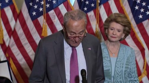 Senate Majority Leader Chuck Schumer hits at "MAGA Republicans and Fox News hosts" for "deranged conspiracy theories."