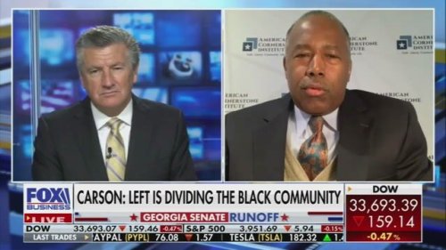 Former Trump HUD Secretary Ben Carson claims the media have tried to “keep [Black] people under control."