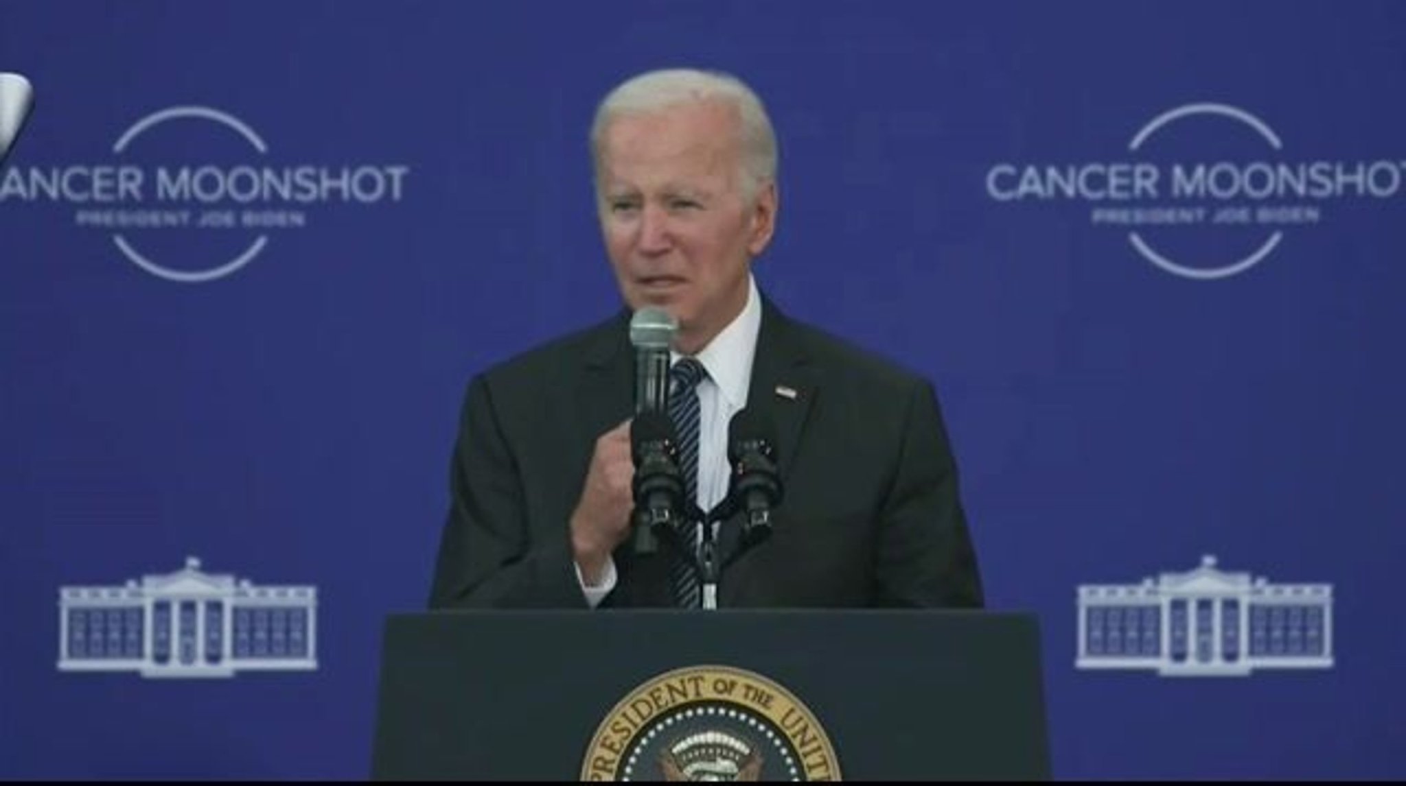 President Biden says his "Cancer Moonshot" initiative is one of the reasons why he ran for president.