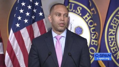 House Dem. Caucus Chair Hakeem Jeffries (NY) speaks out against the “poison of white supremacy.”