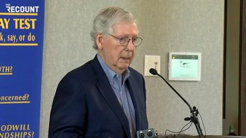 Senate Minority Leader Mitch McConnell brags about his "top priority" as leader — filling Supreme Court vacancies.