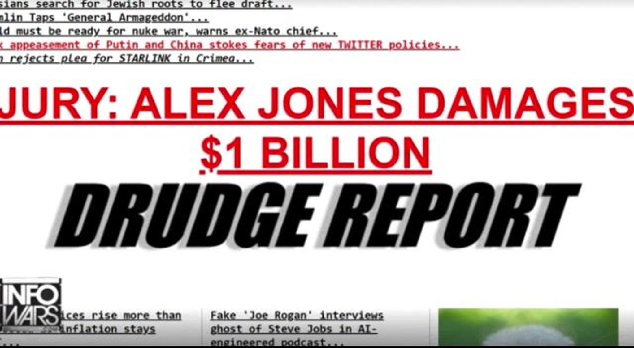 Alex Jones responds to owing ~$1B in damages to Sandy Hook families by asking for donations to fund InfoWars.