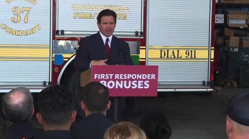 Gov. DeSantis (R-FL) recalls meeting 9/11 families at Ground Zero and wondering how many first responders moved to FL.