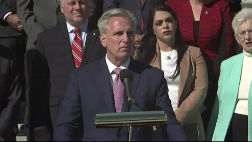 House Minority Leader Kevin McCarthy falsely says Democrats are pushing to allow for abortion “at birth, at birth.”